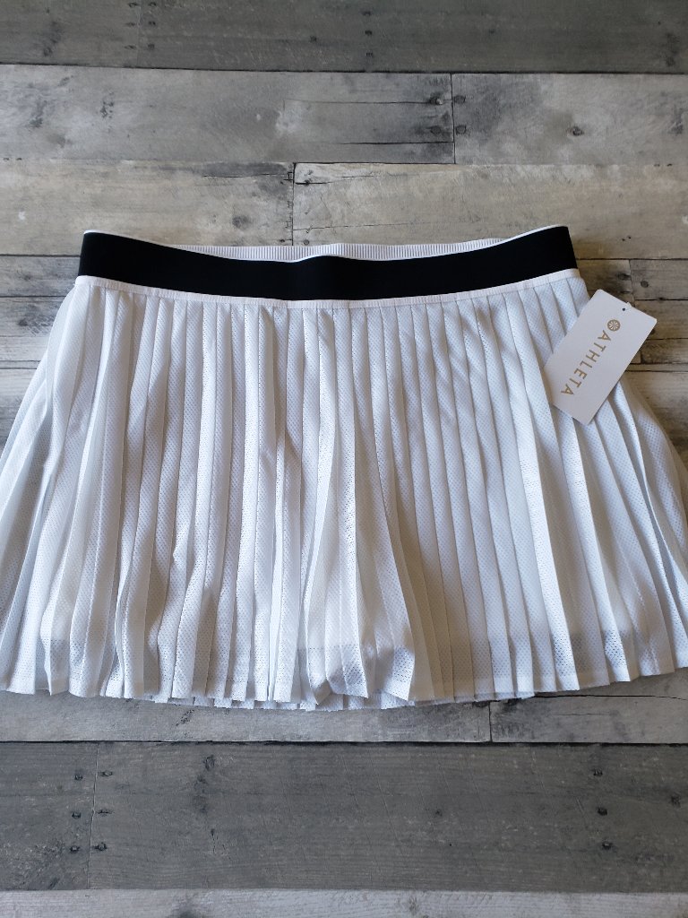 Nwt - Athleta White Power Serve Skort Jupe Short Size Xl